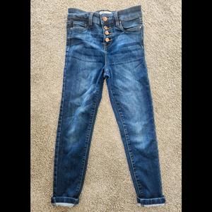 Kids High-Rise Skinny Jeans, Size 8